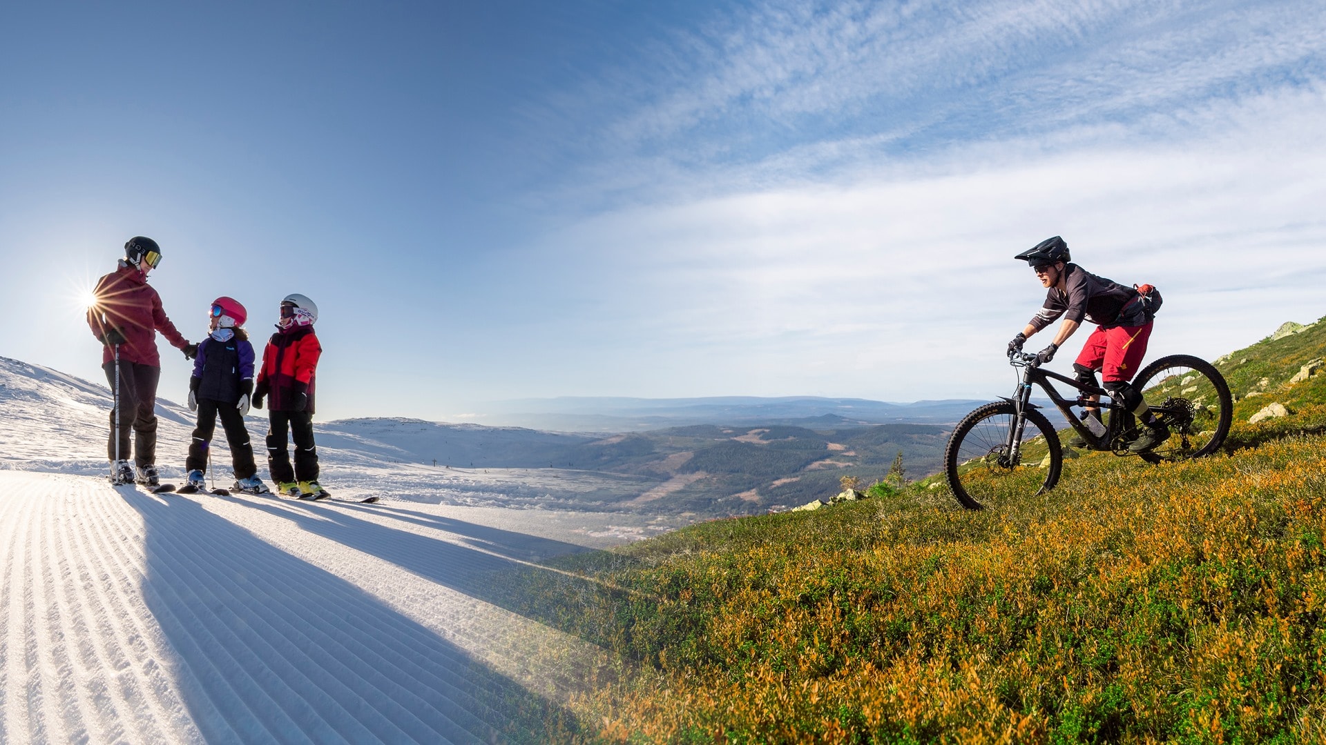 Trysil er i dag Norges desidert største vinterdestinasjon, og har nå også tatt store skritt fort å utvikle sommeraktiviteter også. Det skaper helårsarbeidsplasser, sier Helge Bonden. Foto: SkiStar Trysil.