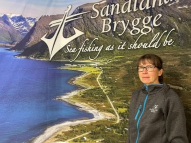 Stina Halvorsen, daglig leder ved Sandland Brygge. 